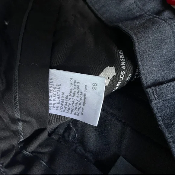 AG JEANS LOS ANGELES women’s work cropped pants grey navy 26 - Picture 9 of 10